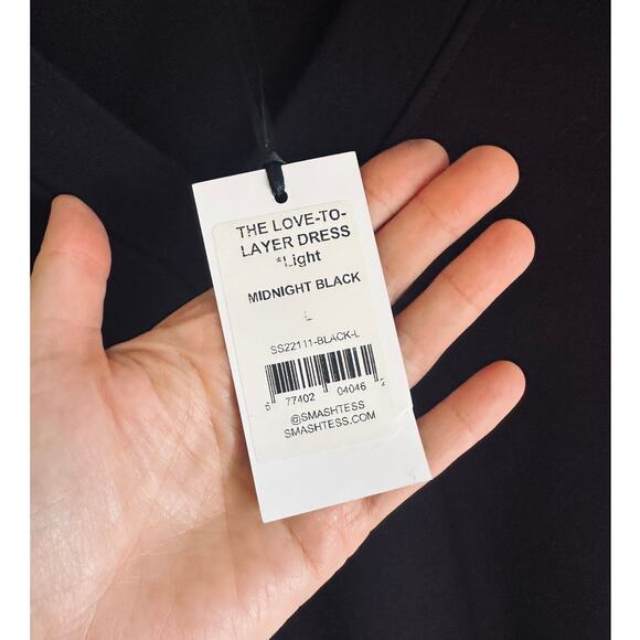 Smash+Tess Love to Layer Dress in Midnight Black Size large Nwt - Picture 5 of 8